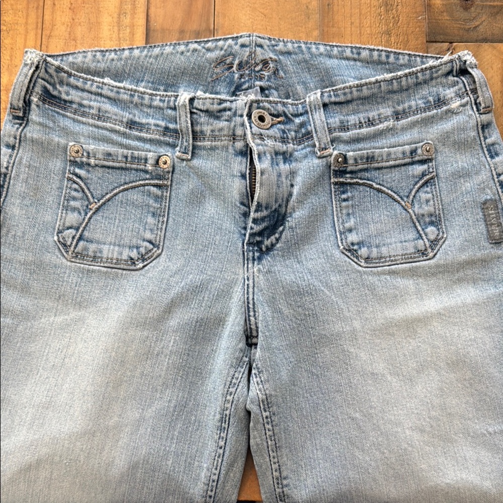 Silver Jeans Blue Boot Cut Denim with Vintage Faded Look